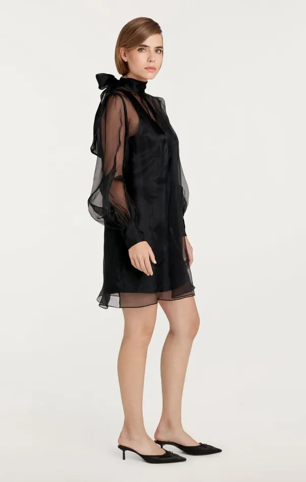 Women Mini Cinq Sept Reo Dress Black