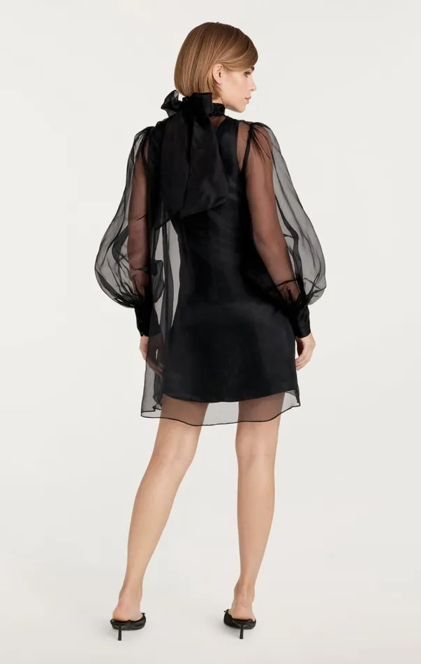 Women Mini Cinq Sept Reo Dress Black