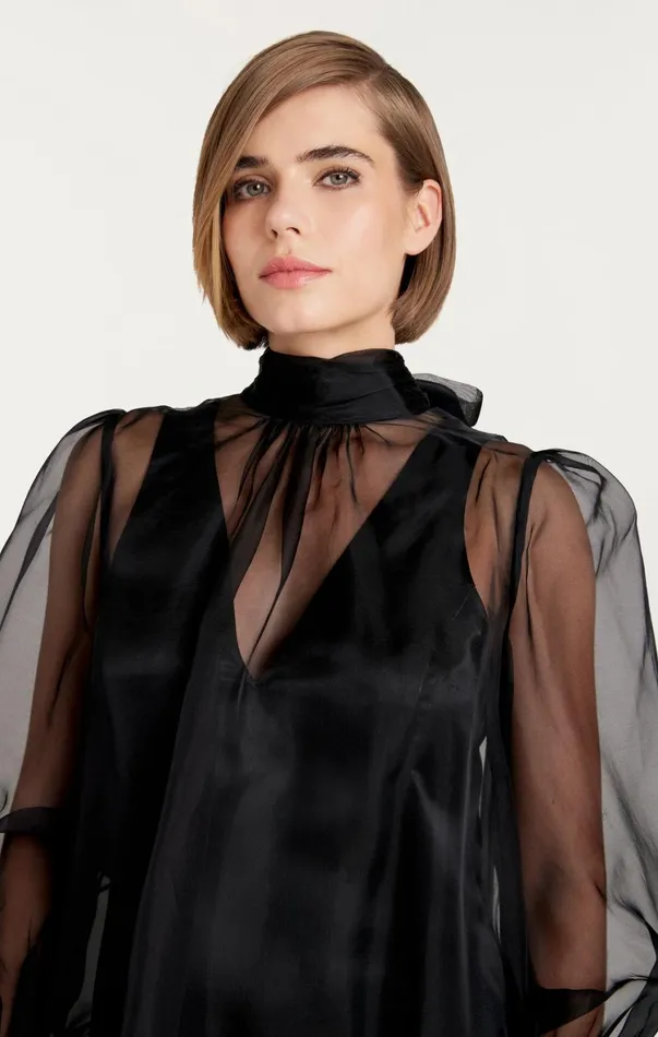 Women Mini Cinq Sept Reo Dress Black