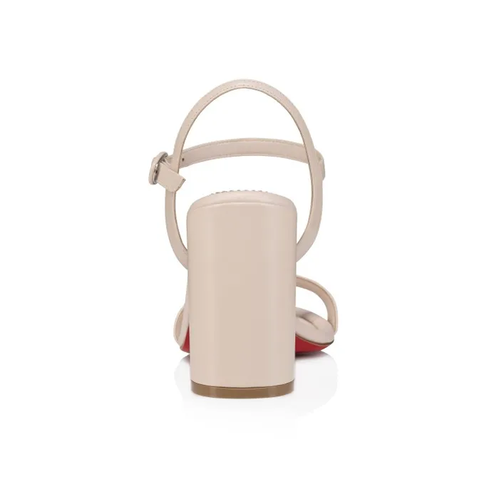 Women Miss Jane Sandal 85 Mm Sandals 8211 Nappa Leather 8211 Leche Christian Louboutin Sandals and Slides