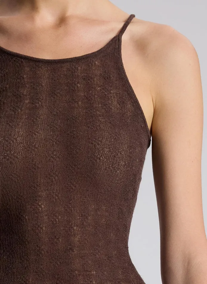 Women Morgan Alpaca Knit Top Brown ALC Knitwear
