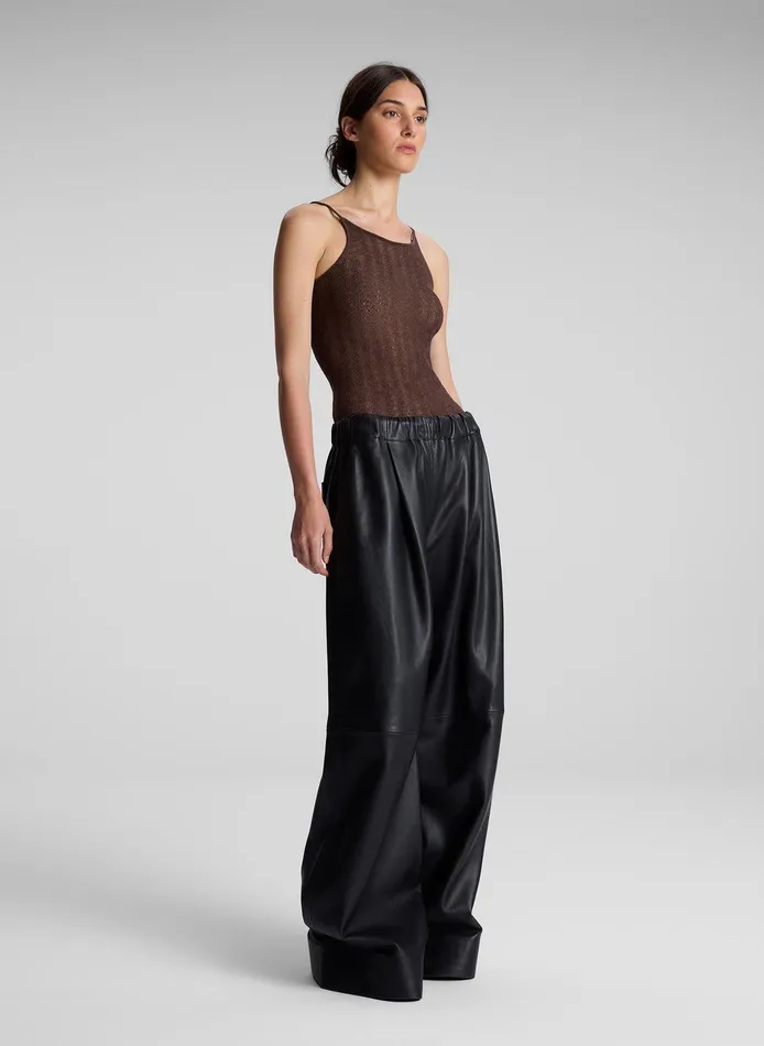 Women Morgan Alpaca Knit Top Brown ALC Knitwear