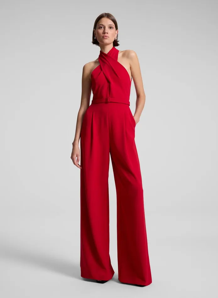 Women Murphy II Wide Leg Jumpsuit Really Red ALC Bottoms