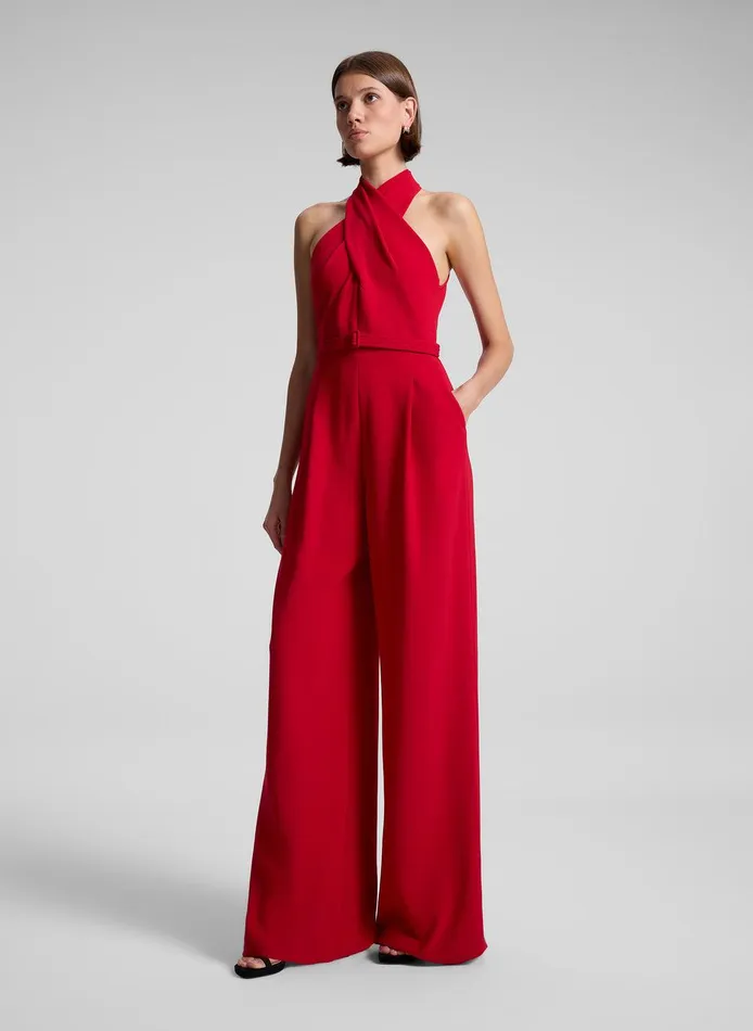 Women Murphy II Wide Leg Jumpsuit Really Red ALC Bottoms