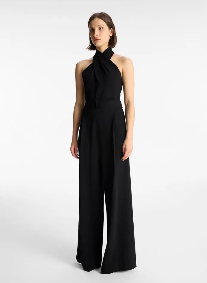 Women Murphy WideLeg Jumpsuit Black ALC Bottoms