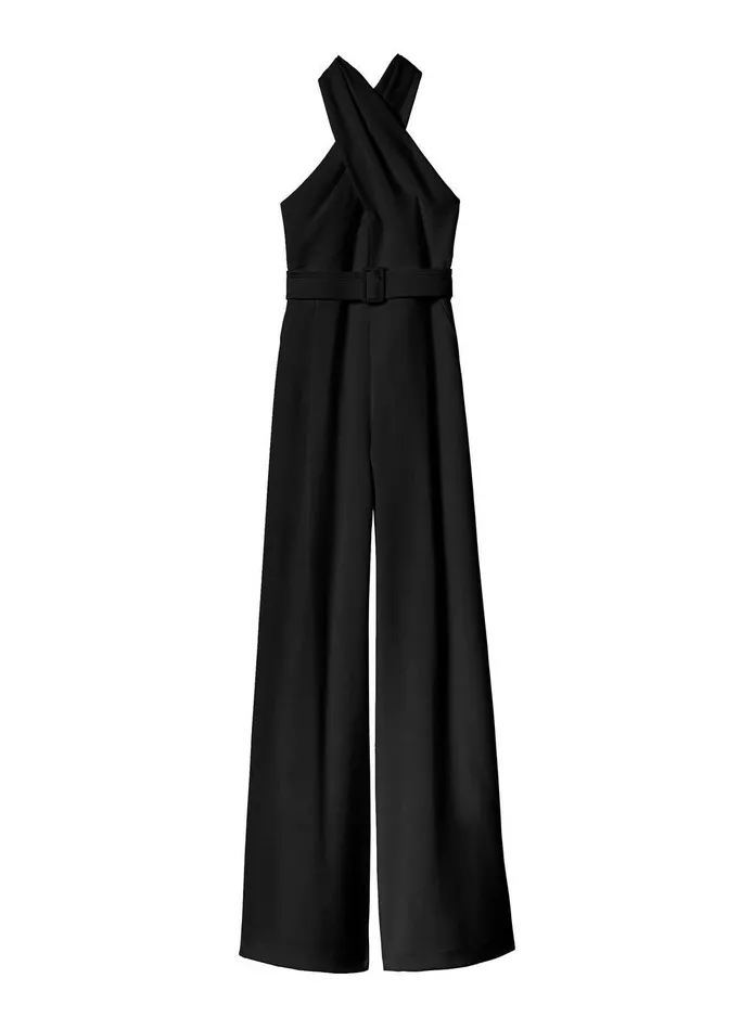 Women Murphy WideLeg Jumpsuit Black ALC Bottoms