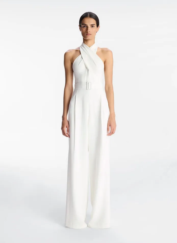 Women Murphy WideLeg Jumpsuit White ALC Jumpsuits