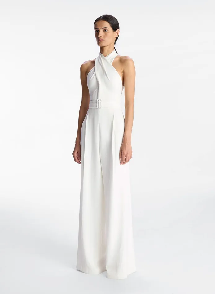 Women Murphy WideLeg Jumpsuit White ALC Jumpsuits