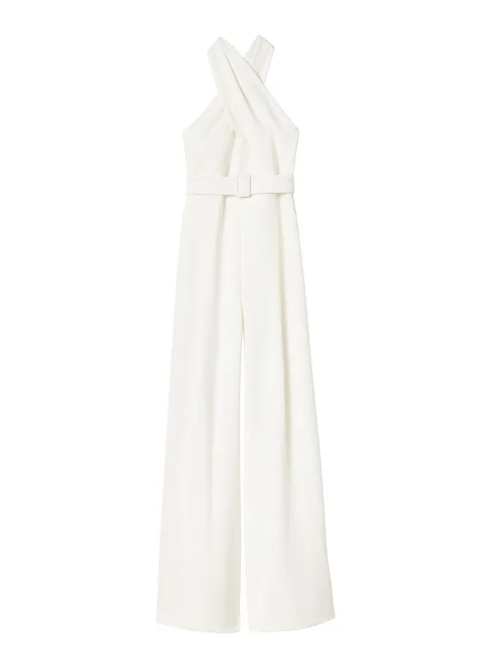 Women Murphy WideLeg Jumpsuit White ALC Jumpsuits