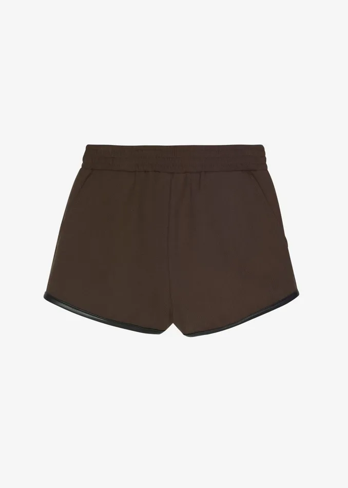 Women Neri Mini Shorts 8211 Brown The Frankie Shop Bottoms