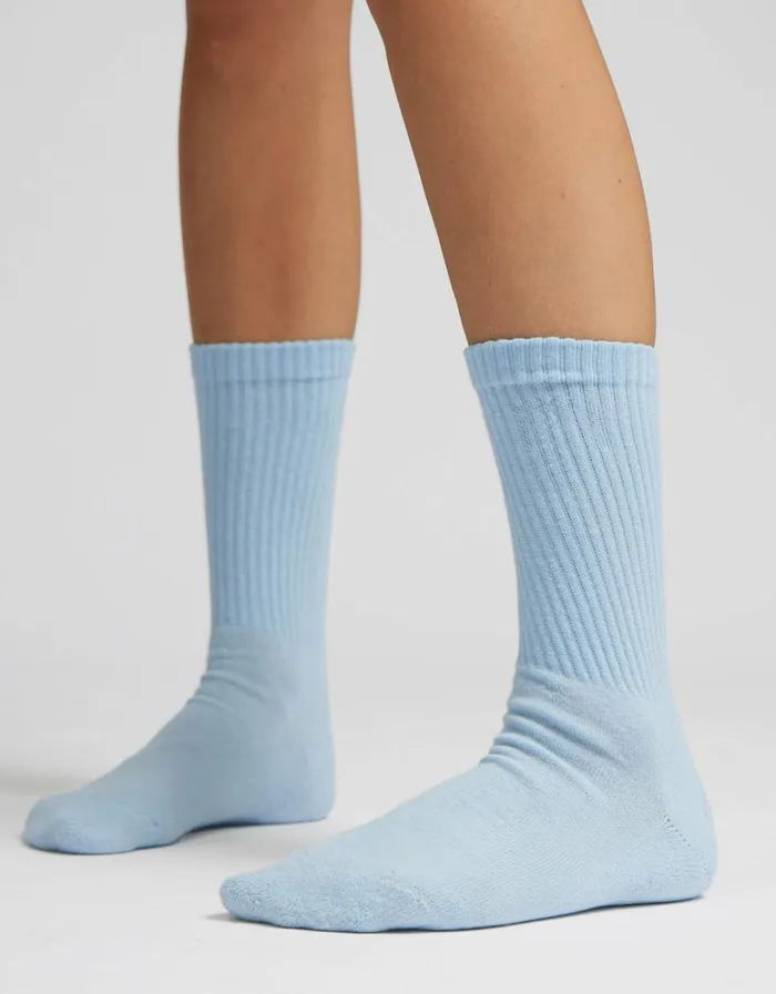 Women Organic Active Sock Heather Grey Colorful Standard Socks