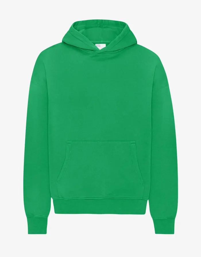 Women Organic Oversized Hood Kelly Green Colorful Standard Hoodies
