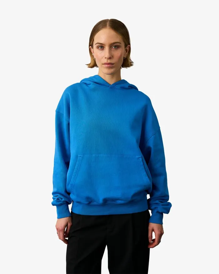 Women Organic Oversized Hood Kelly Green Colorful Standard Hoodies