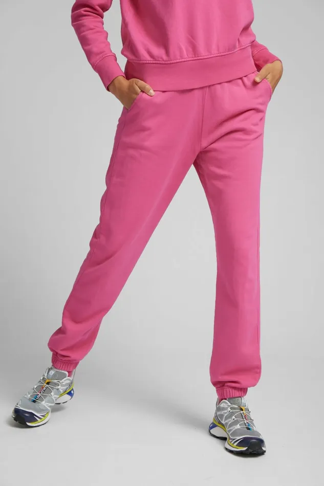 Women Organic Sweatpants Limestone Grey Colorful Standard Sweatpants