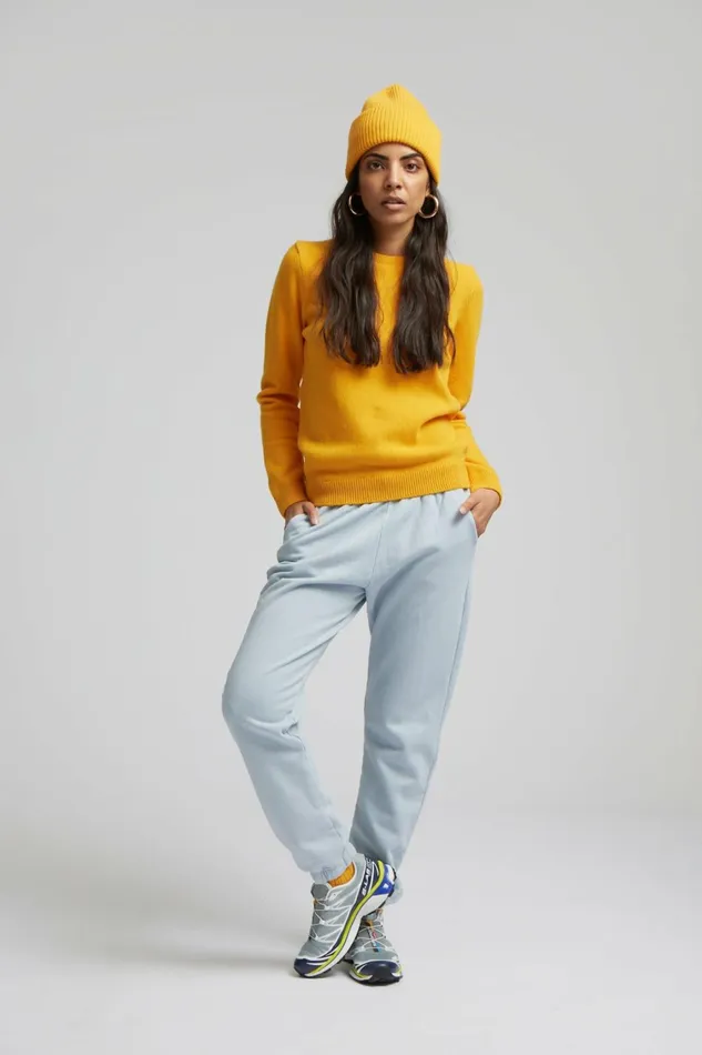 Women Organic Sweatpants Pearly Purple Colorful Standard Sweatpants
