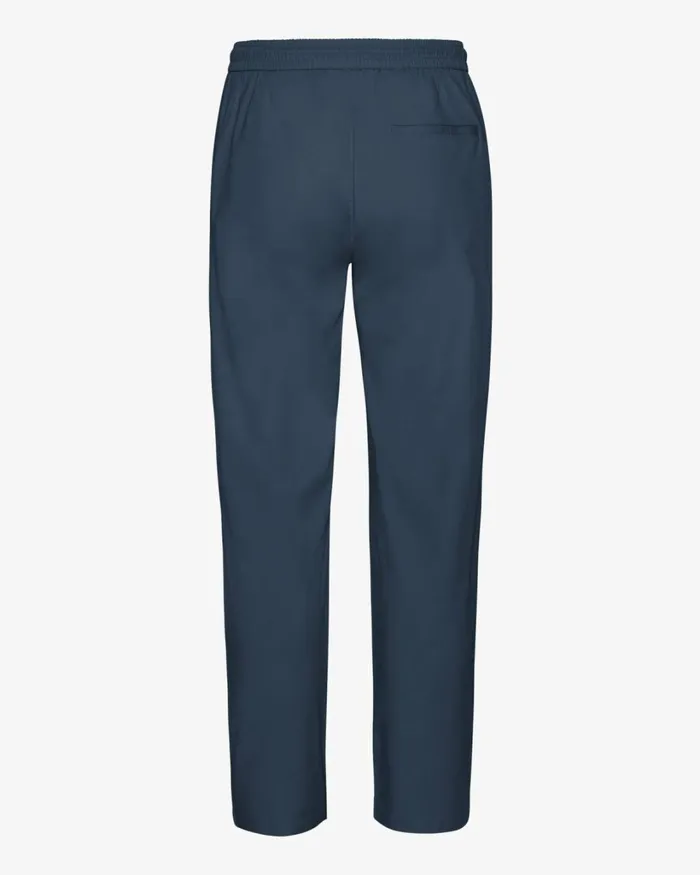 Women Organic Twill Pants Petrol Blue Colorful Standard Pants