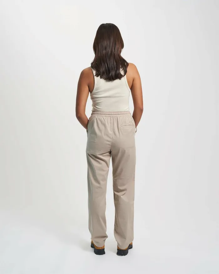 Women Organic Twill Pants Steel Blue Colorful Standard Pants