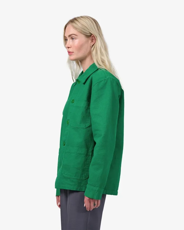 Women Organic Workwear Jacket Soft Yellow Colorful Standard Workwear Jackets