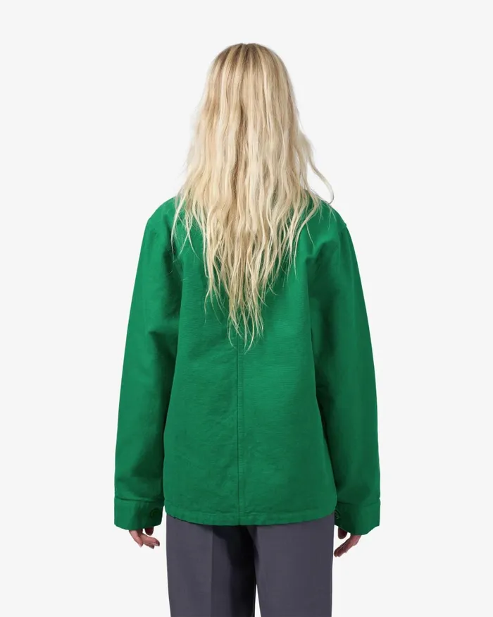 Women Organic Workwear Jacket Soft Yellow Colorful Standard Workwear Jackets