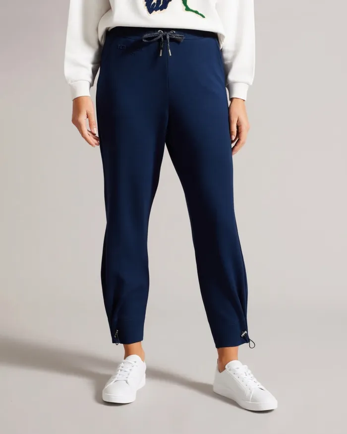 Women ORTHON 8211 Joggers With Pleated Cuff Navy Ted Baker Trousers and Shorts