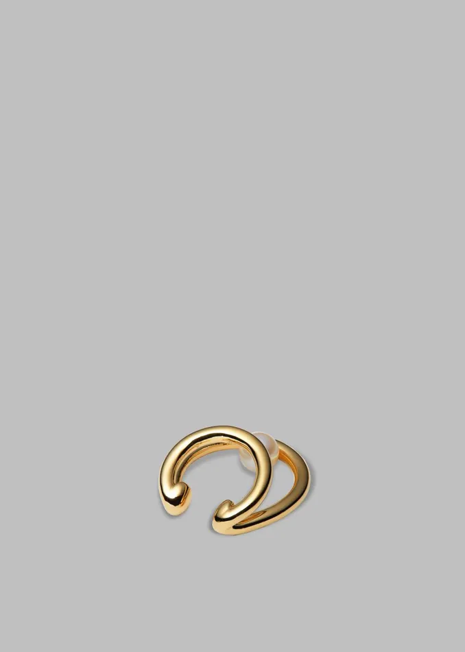 Women Otiumberg Double Pearl Cuff 8211 Gold The Frankie Shop