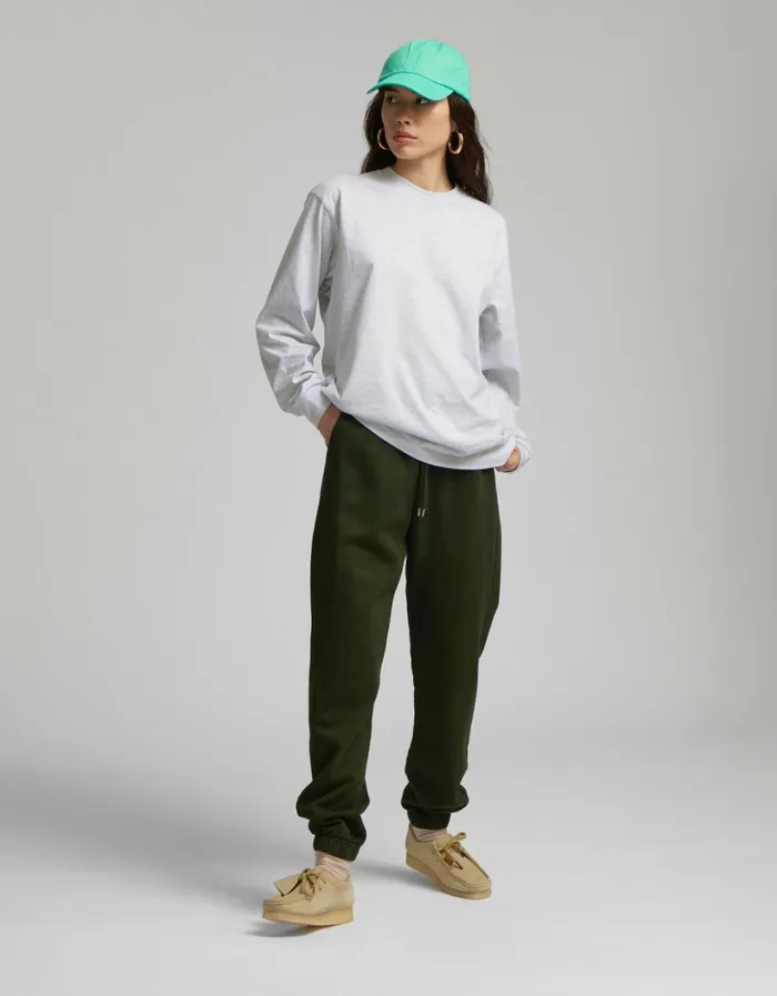 Women Oversized Organic LS TShirt Faded Grey Colorful Standard Long Sleeve Tops