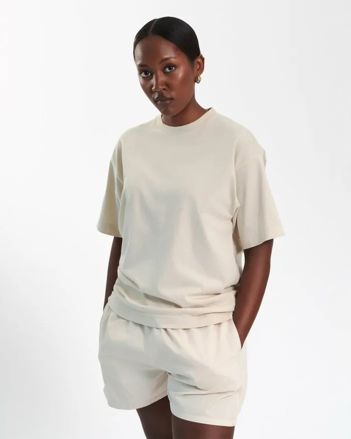 Women Oversized Organic TShirt Sahara Camel Colorful Standard TShirts