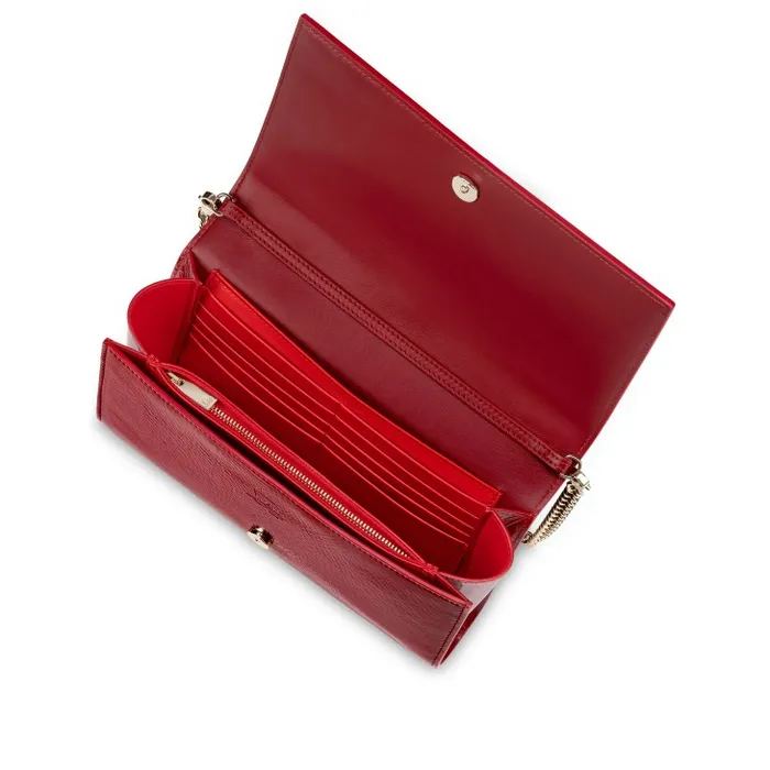 Women Paloma Clutch 8211 Vog Patent Leather And Spikes La Belle 8211 Loubi Christian Louboutin Shoulder Bags