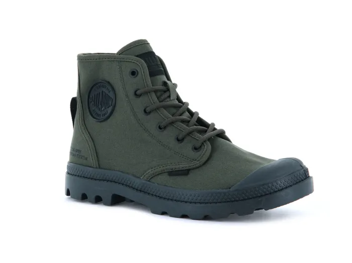 Women PAMPA HI HTG SUPPLY Olive Night PALLADIUM Boots Women PAMPA HI HTG SUPPLY Olive Night PALLADIUM Boots