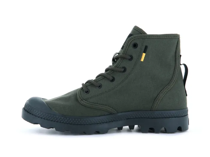 Women PAMPA HI HTG SUPPLY Olive Night PALLADIUM Boots Women PAMPA HI HTG SUPPLY Olive Night PALLADIUM Boots