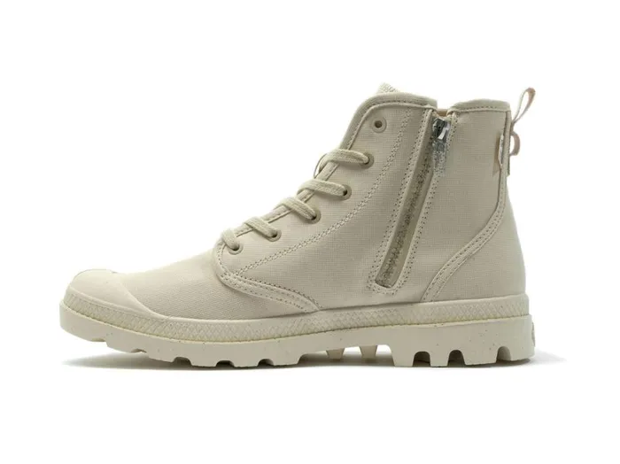 Women PAMPA HI ZIP ORGANIC Sahara PALLADIUM Boots Women PAMPA HI ZIP ORGANIC Sahara PALLADIUM Boots