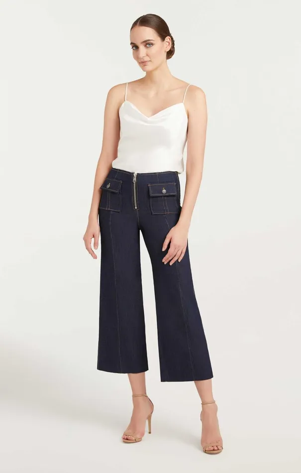Women Pants Cinq Sept Azure Pant Indigo