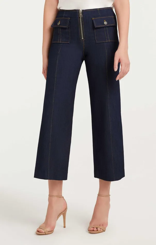 Women Pants Cinq Sept Azure Pant Indigo