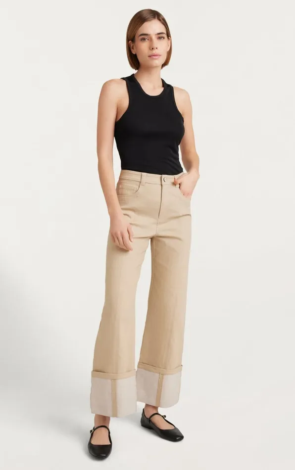 Women Pants Cinq Sept Kaia Pant Khaki