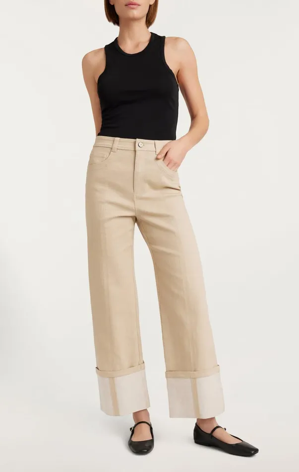Women Pants Cinq Sept Kaia Pant Khaki