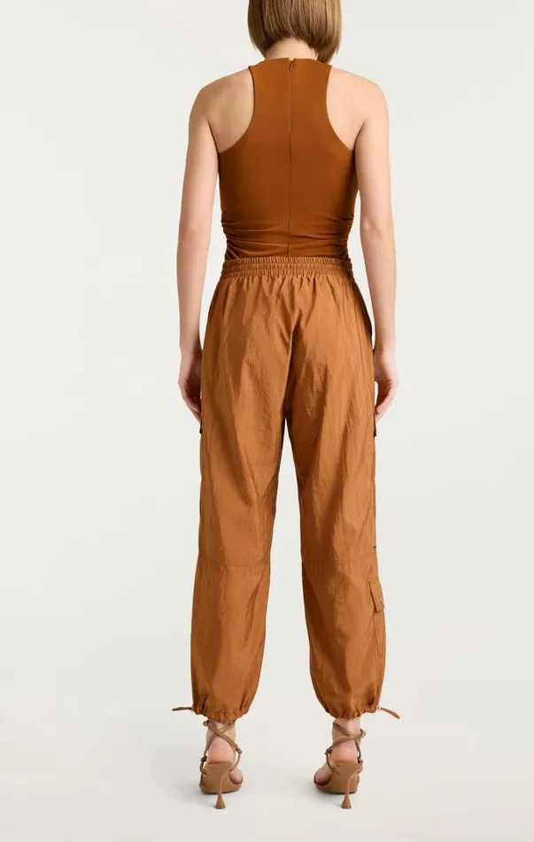 Women Pants Cinq Sept Nitsan Parachute Pant Baked Cookie