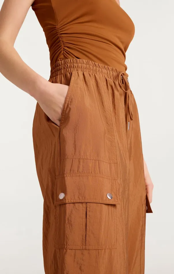 Women Pants Cinq Sept Nitsan Parachute Pant Baked Cookie