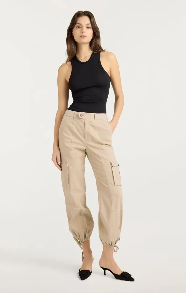 Women Pants Cinq Sept Zola Pant Khaki