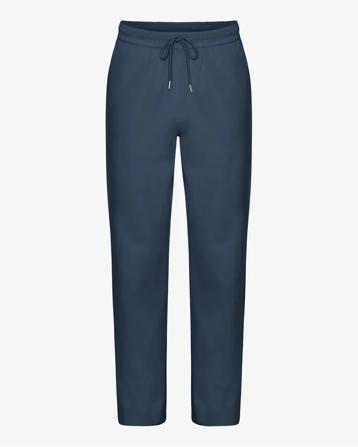 Women Pants Colorfulstandard Organic Twill Pants 8211 Petrol Blue