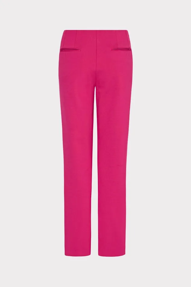 Women Pants Milly Nicole Ponte Pants Pink Women Pants Milly Nicole Ponte Pants Pink