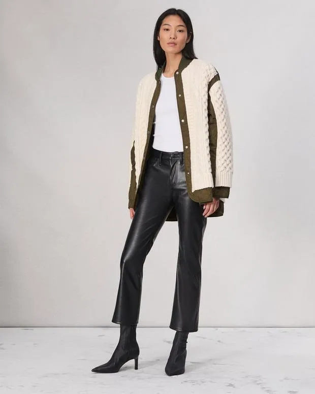 Women Pants Rag and Bone Peyton Faux Leather Pant Black