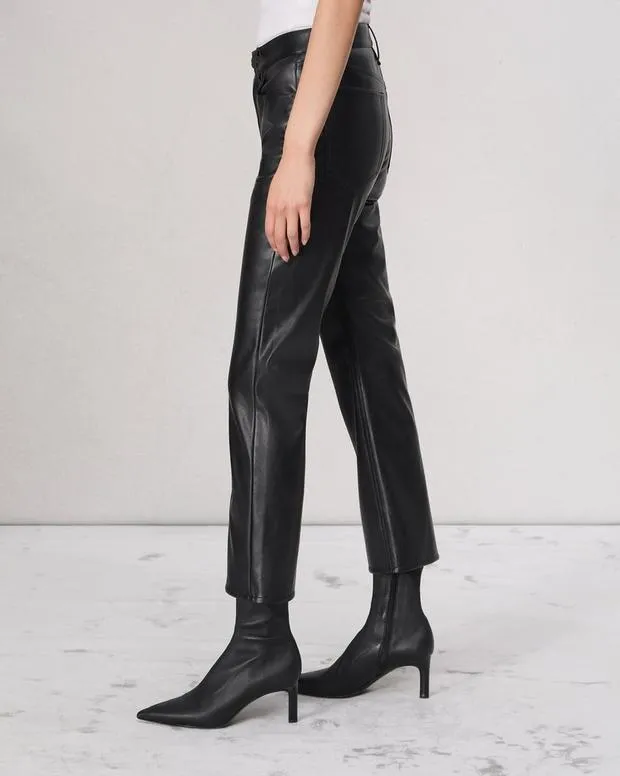 Women Pants Rag and Bone Peyton Faux Leather Pant Black