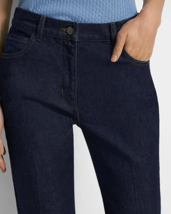 Women Pants Theory Treeca Jean In Washed Denim Indigo