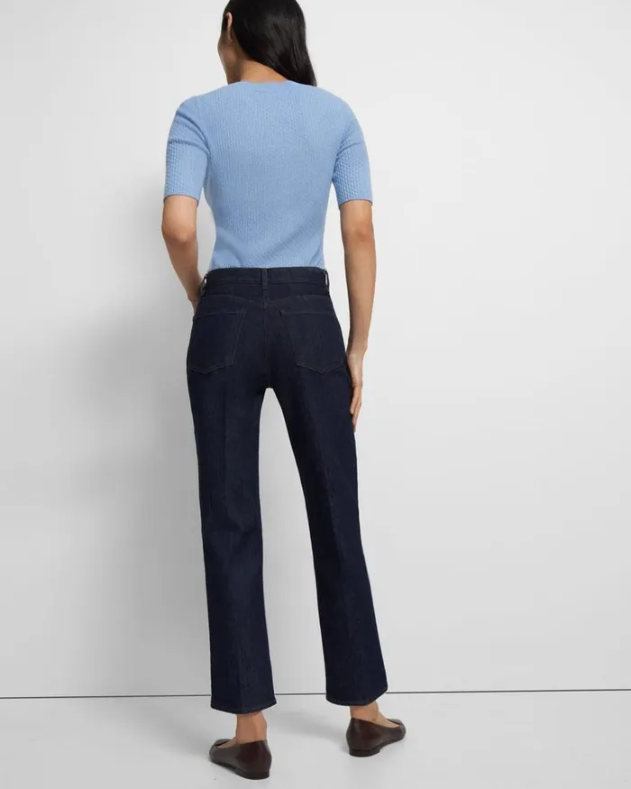 Women Pants Theory Treeca Jean In Washed Denim Indigo
