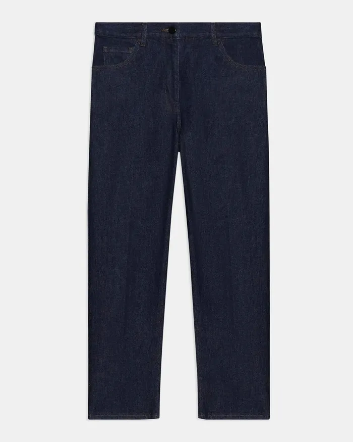 Women Pants Theory Treeca Jean In Washed Denim Indigo