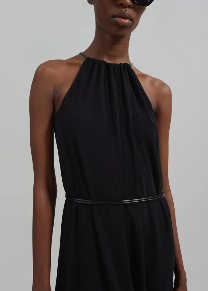 Women Proenza Schouler White Label Lenny Dress In Matte Jersey 8211 Black The Frankie Shop Dresses