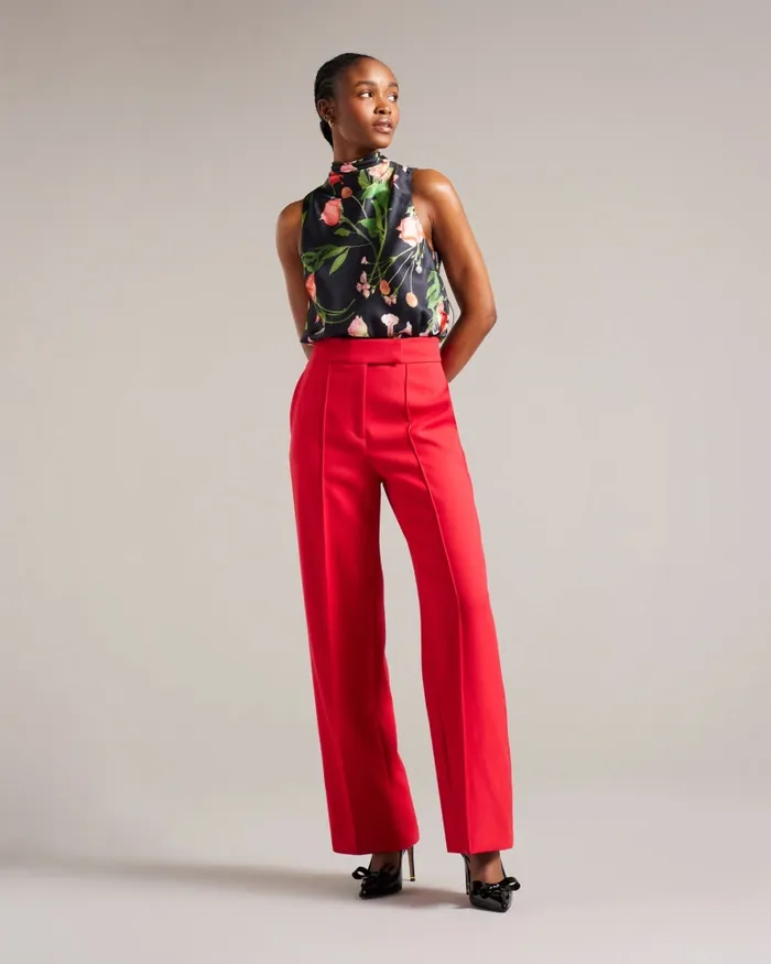 Women RAEVEN 8211 Cowl Neck Sleeveless Top Black Ted Baker Tops and Blouses