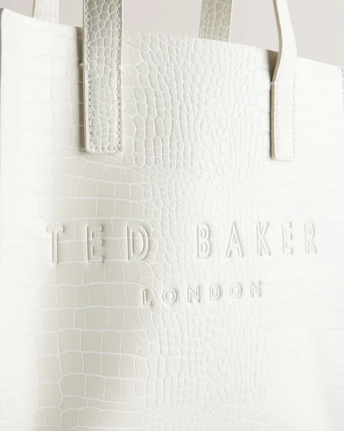 Women REPTCON 8211 Croc Detail Small Icon Bag Nude Ted Baker Tote Bags Women REPTCON 8211 Croc Detail Small Icon Bag Nude Ted Baker Tote Bags