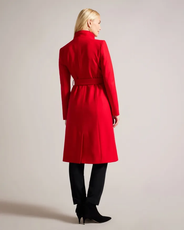 Women ROSE 8211 Wool Wrap Coat Red Ted Baker Coats and Jackets Women ROSE 8211 Wool Wrap Coat Red Ted Baker Coats and Jackets