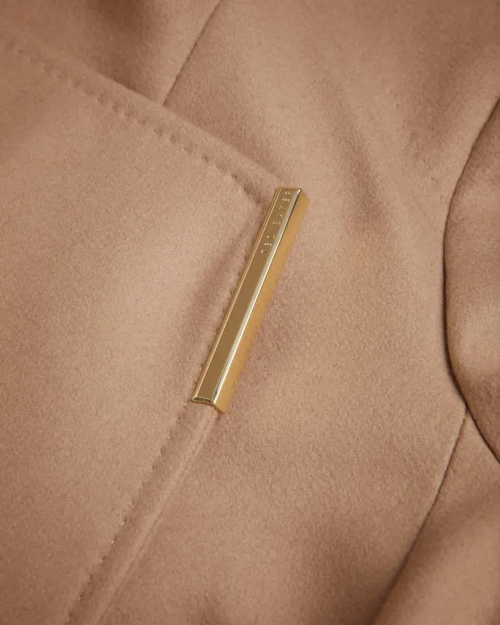 Women ROSESS 8211 Wool Wrap Short Coat Camel Ted Baker Coats and Jackets Women ROSESS 8211 Wool Wrap Short Coat Camel Ted Baker Coats and Jackets